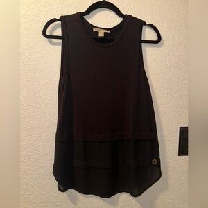 || Michael Kors|| black tank with sheer bottom